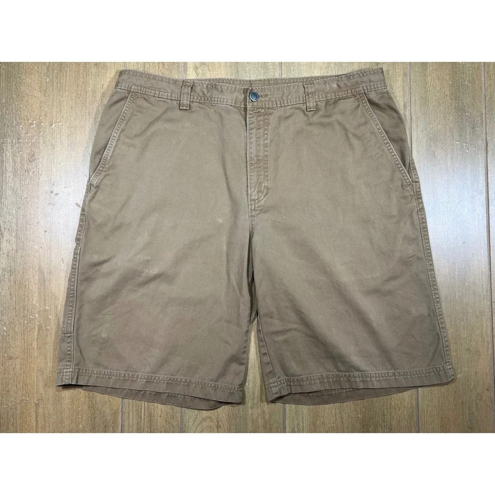 The North Face Mens Cargo Shorts Khaki Brown Tan Hiking Utility Outdoor 38 (36)